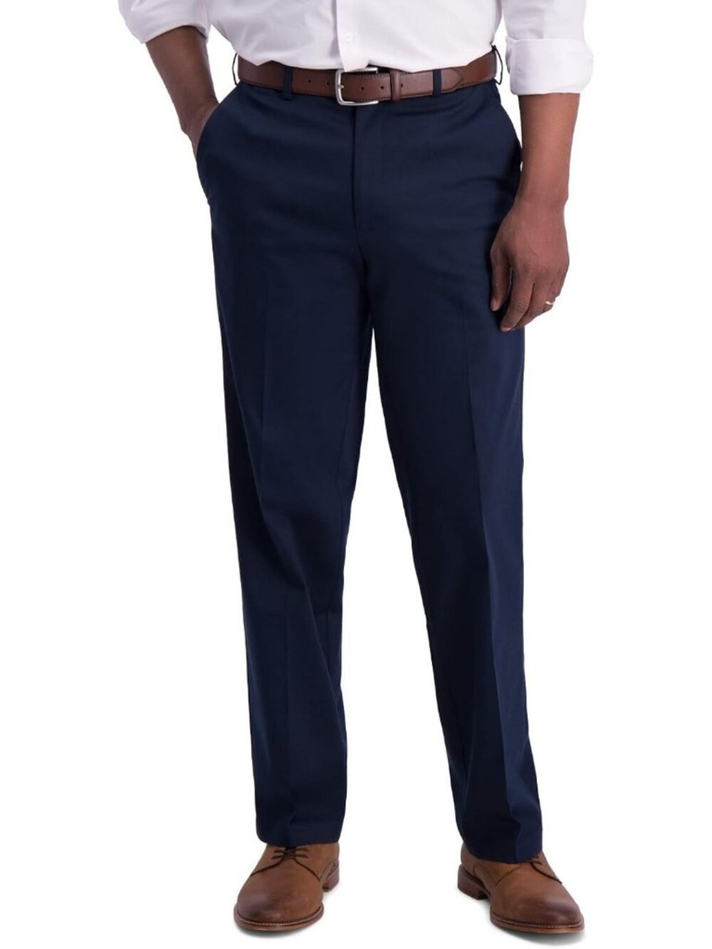 Classic Fit Iron Free Khaki Casual Pants for Men - Comfortable & Versatile Style